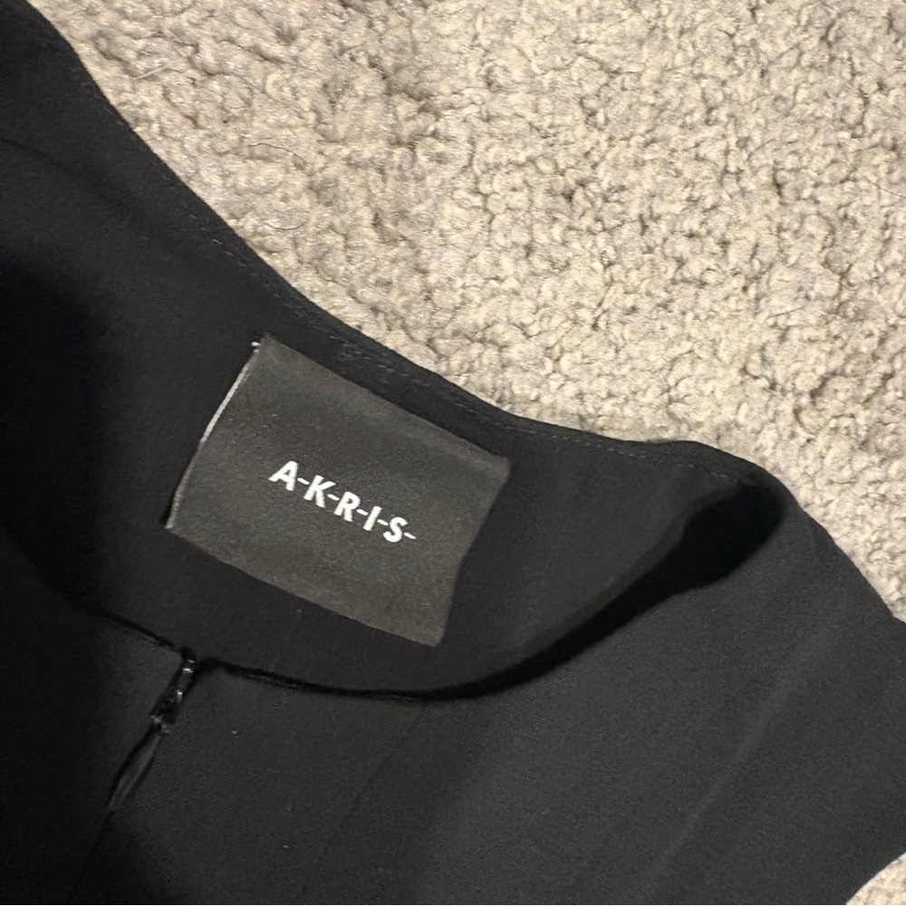 Akris Sleeveless Double Face Wool Front Zip Dress In Black Size US 4 $2,990.00 - Picture 11 of 16